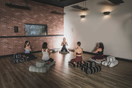 Using a Bolster Pillow During Meditation & Yoga