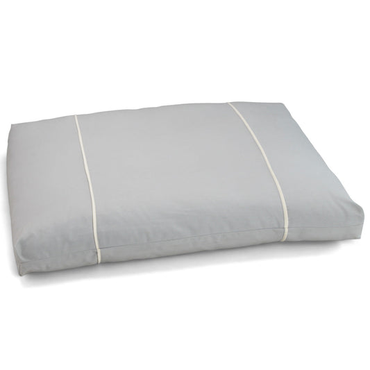 Dharma Cloud Zabuton, 3 Panel, gray and white