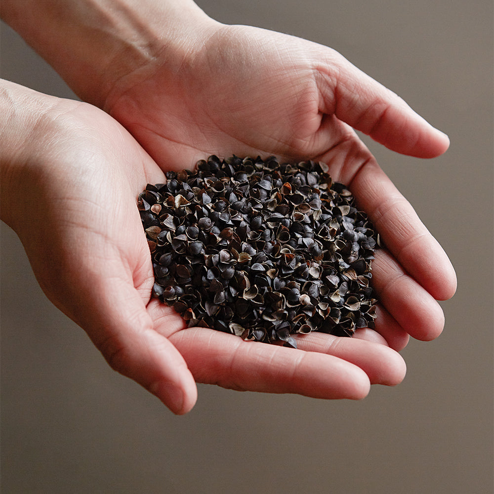 Storm Gray Buckwheat Hull Zafu
