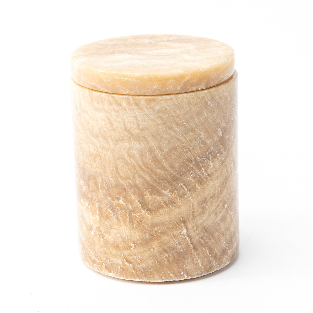 Onyx Candle Holder with Lid