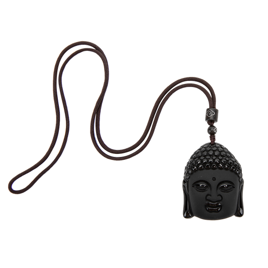 Black Obsidian Amulet Necklace