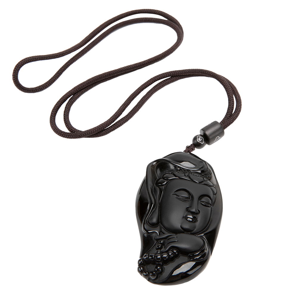 Black Obsidian Amulet Necklace