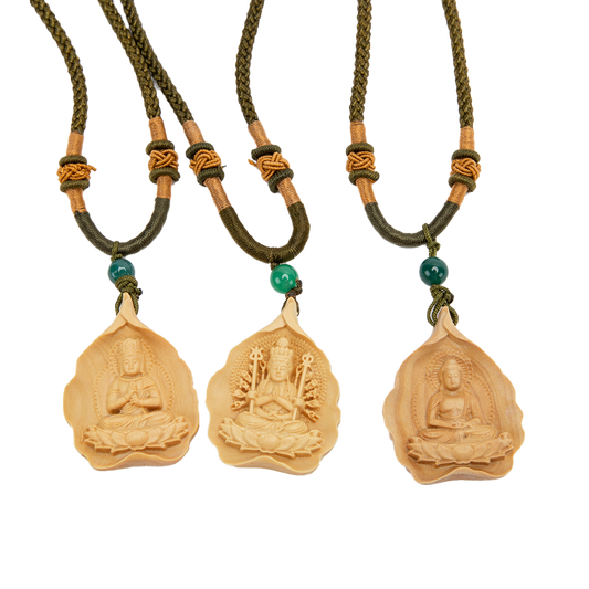 Wooden Amulet Necklace