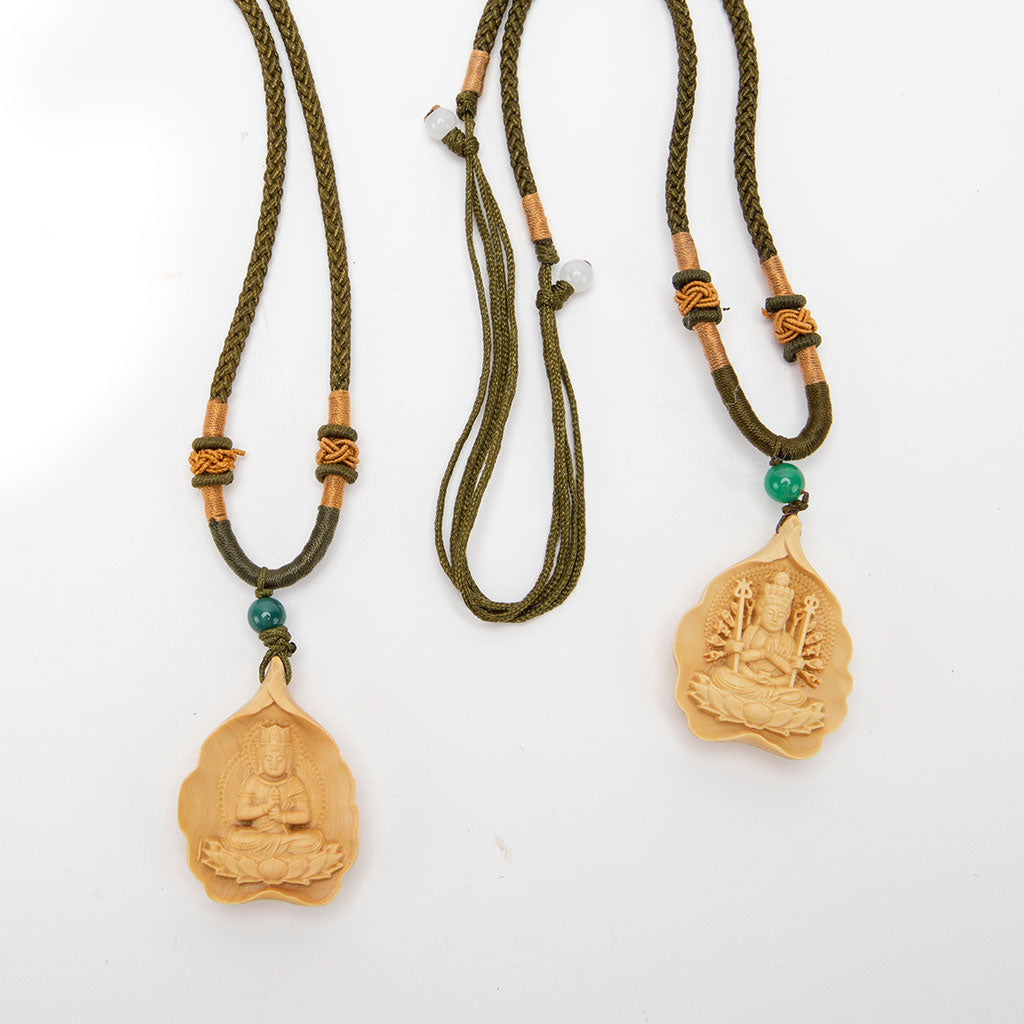 Wooden Amulet Necklace