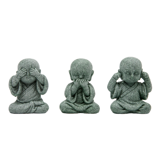 See, Hear, Speak No Evil Jizo Figurines