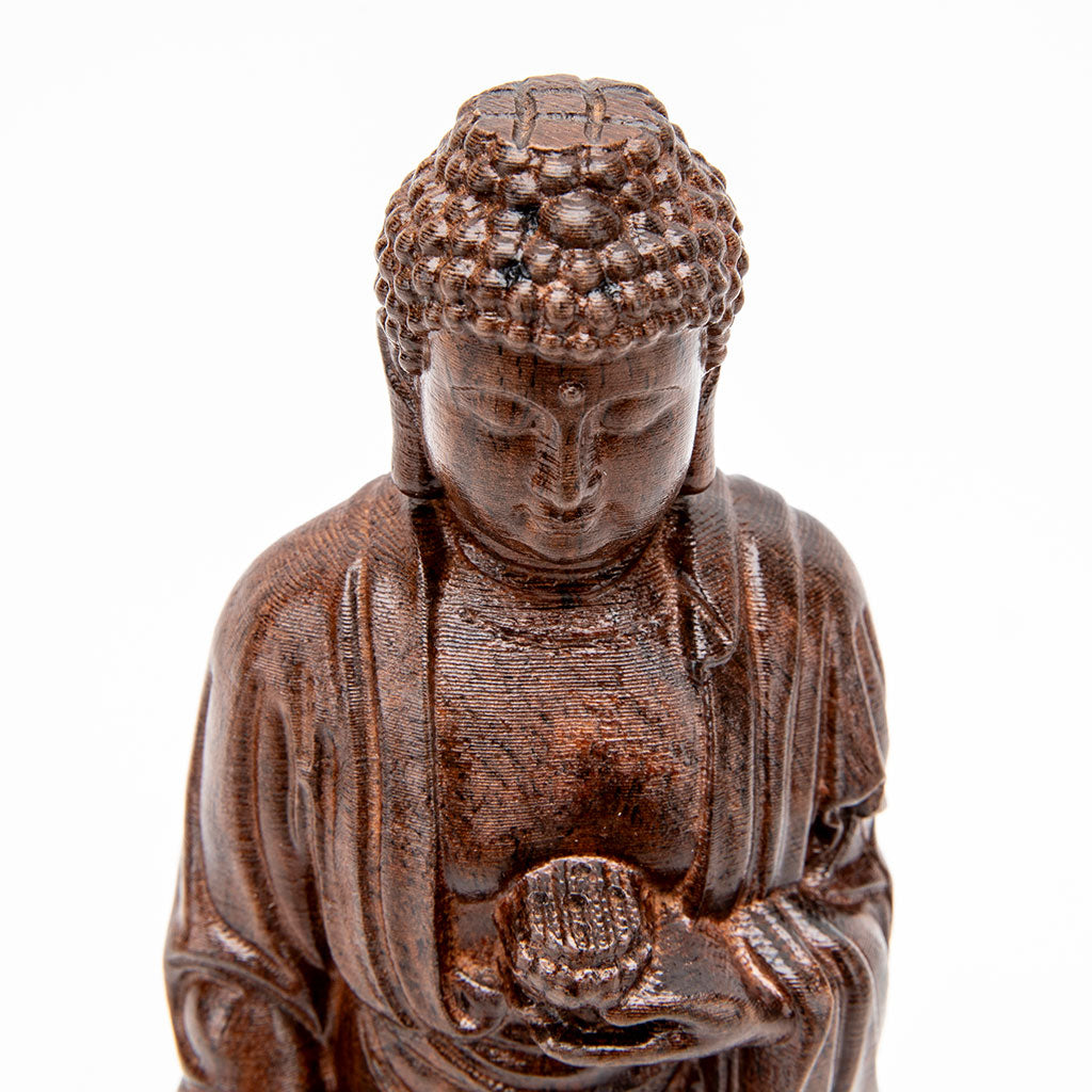 Wooden Standing Buddha Statue - 10"
