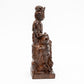 Wooden Seated Kuan Yin Statue - 9"
