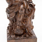 Wooden Seated Kuan Yin Statue - 9"
