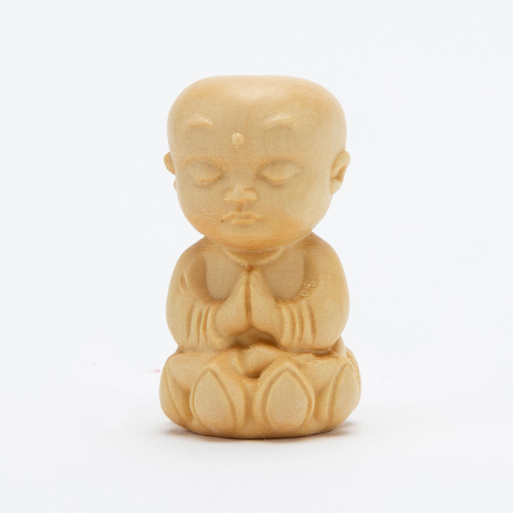 Miniature Wooden Bodhisattva Statue