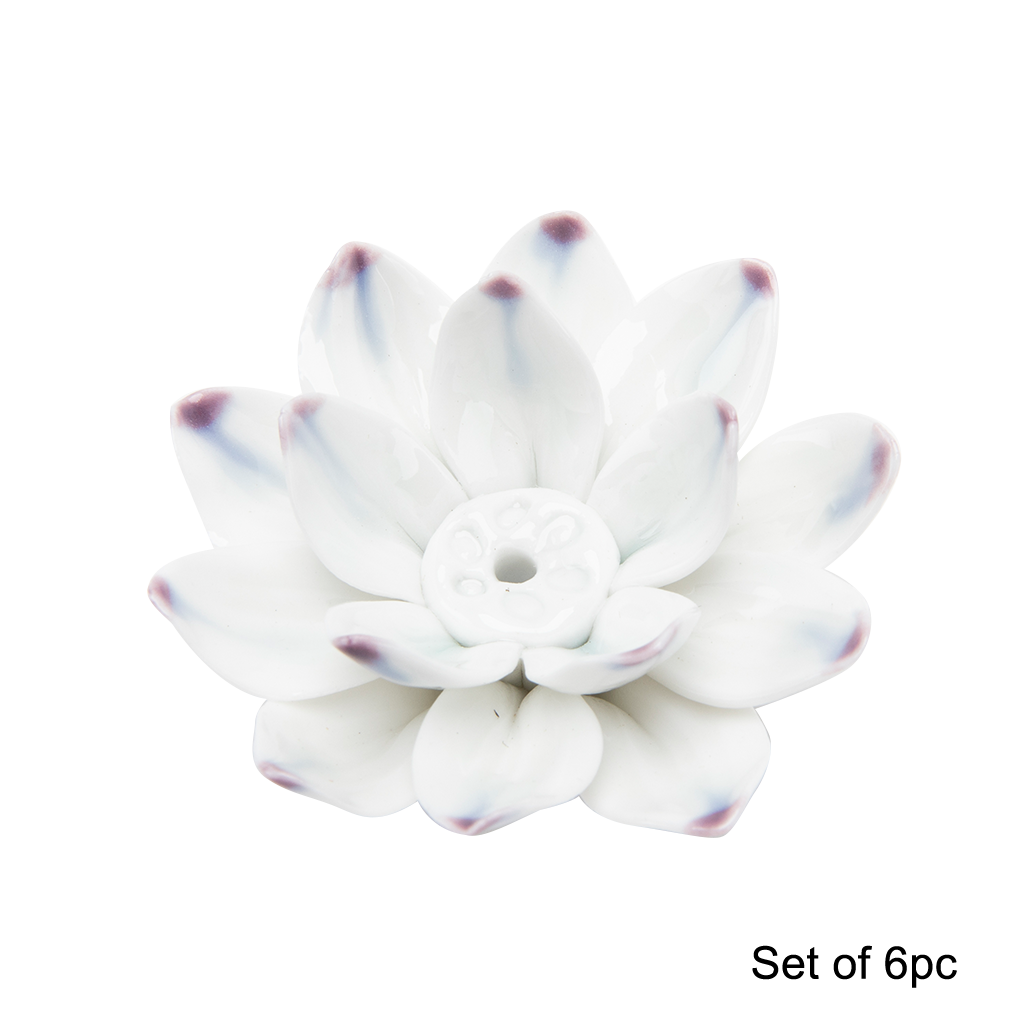 Lotus Flower Incense Holder - Set of 6