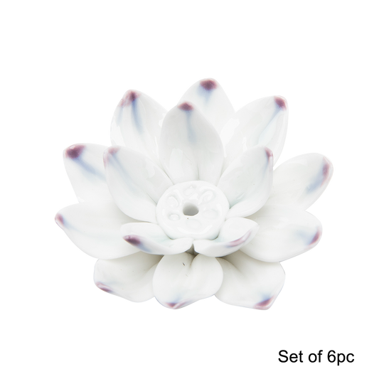 Lotus Flower Incense Holder - Set of 6