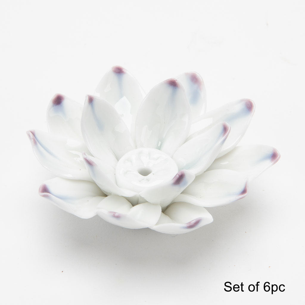 Lotus Flower Incense Holder - Set of 6