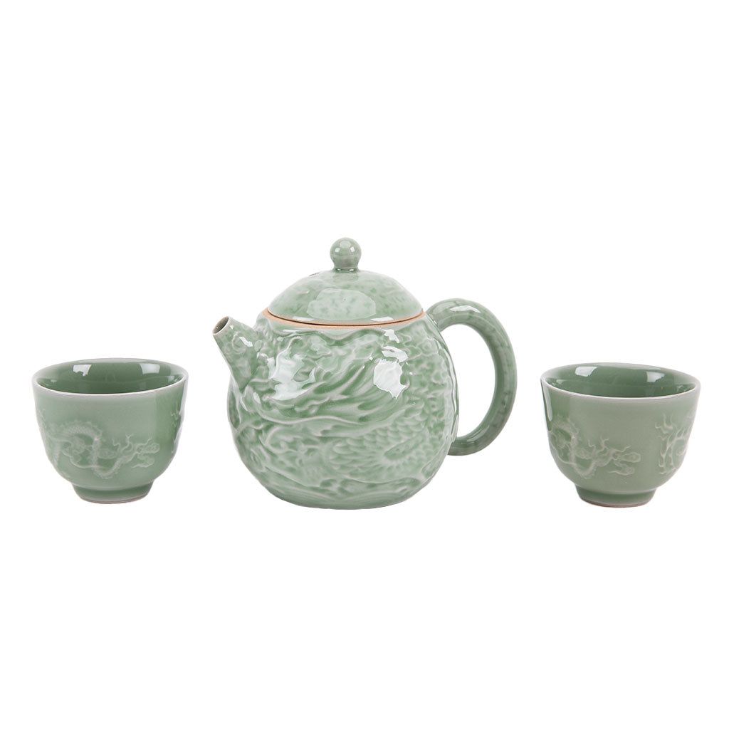 Dragon and Phoenix Teacup Set