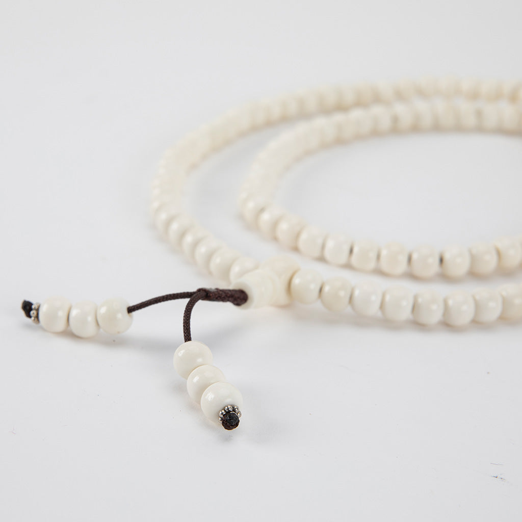 Simple Tibetan Yak Bone Prayer Beads