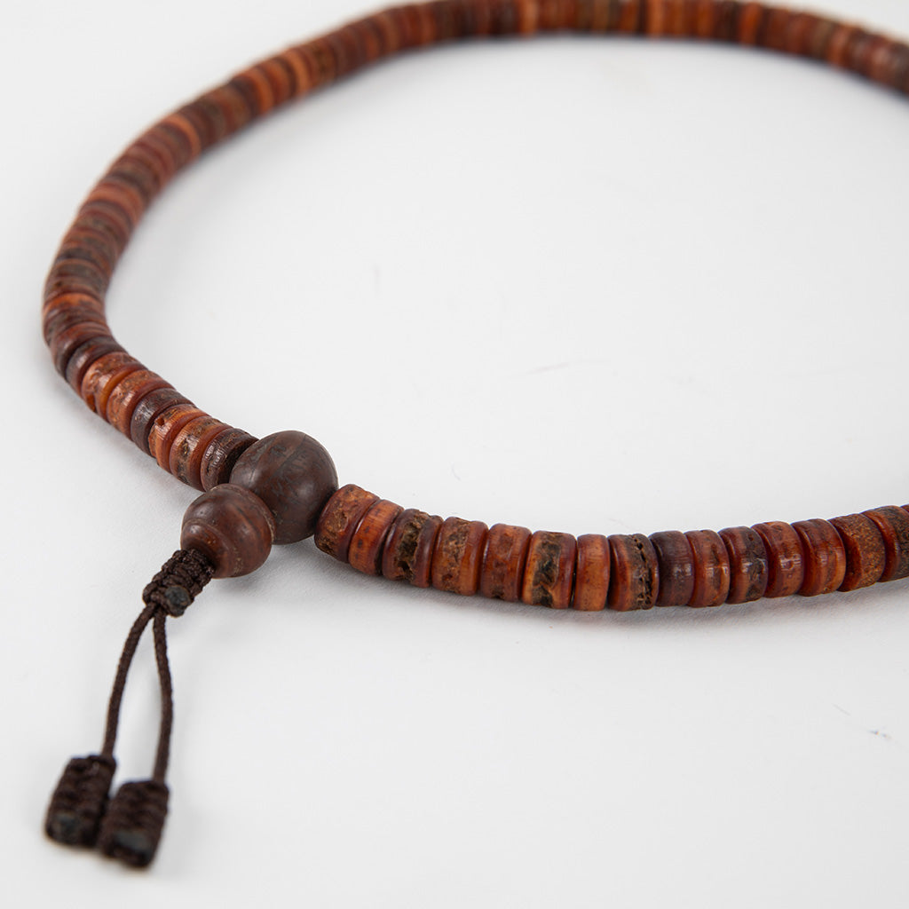 Fossilized Bone & Bodhi Seed Mala Set