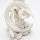 Marble Quan Yin Riding Dragon Statue