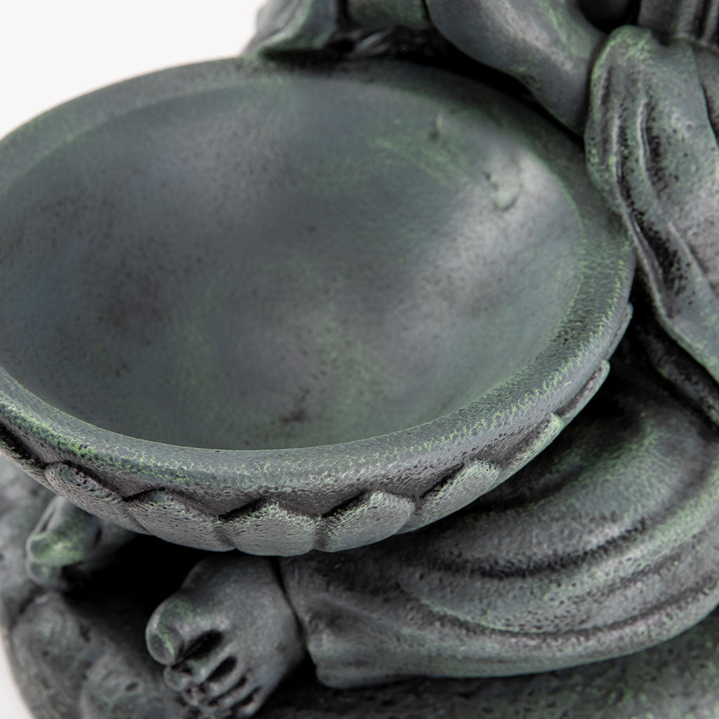 Buddhist Garden Statue: Monk with Bowl