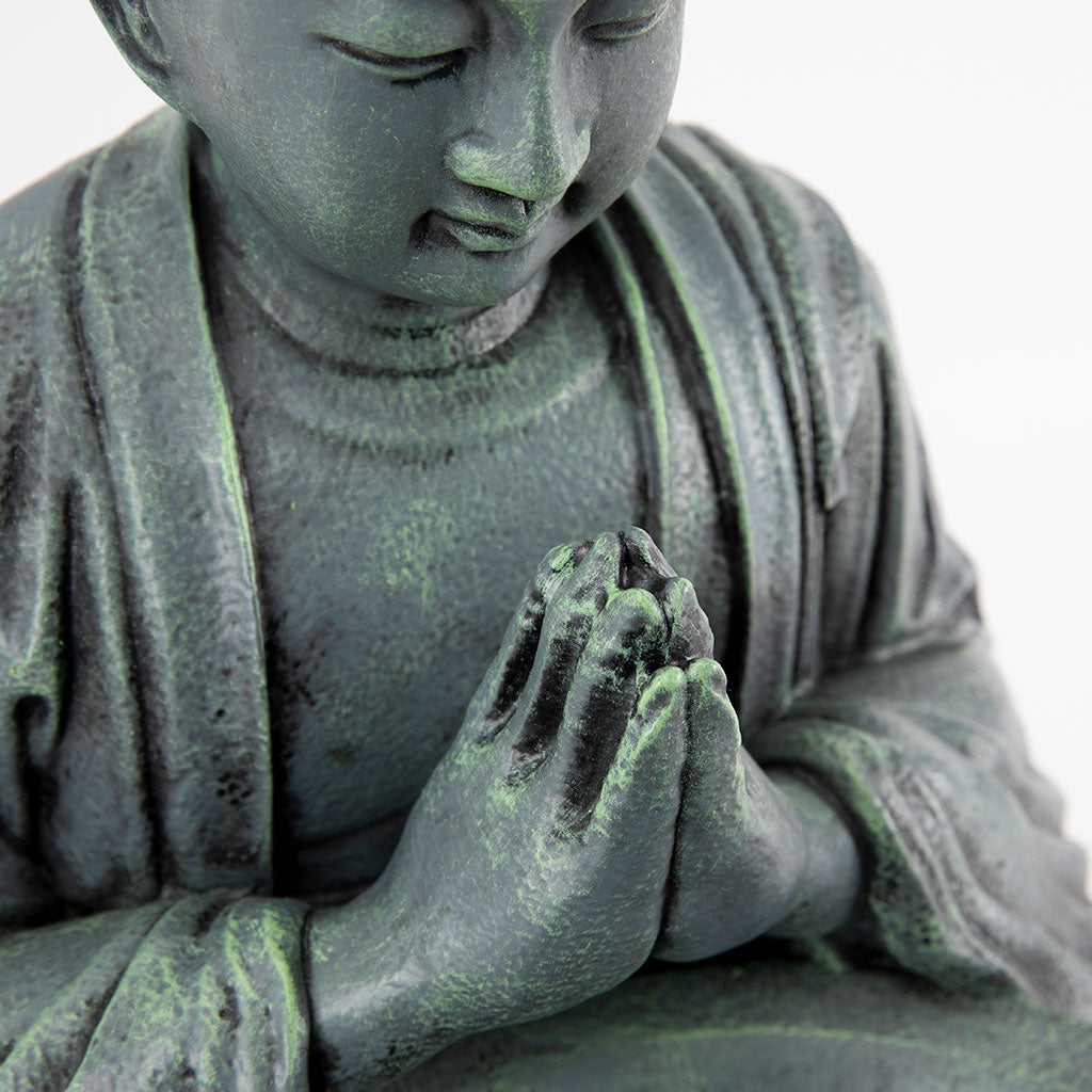 Buddhist Garden Statue: Monk with Bowl