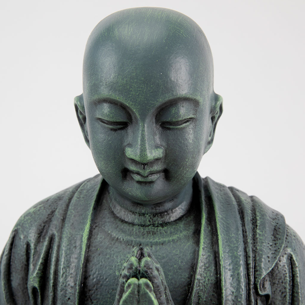 Buddhist Garden Statue: Monk with Bowl
