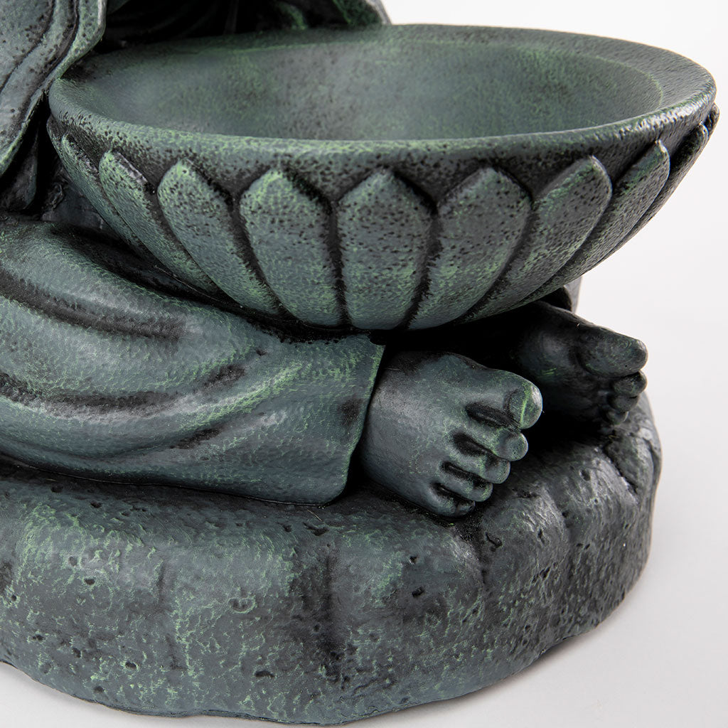 Buddhist Garden Statue: Monk with Bowl