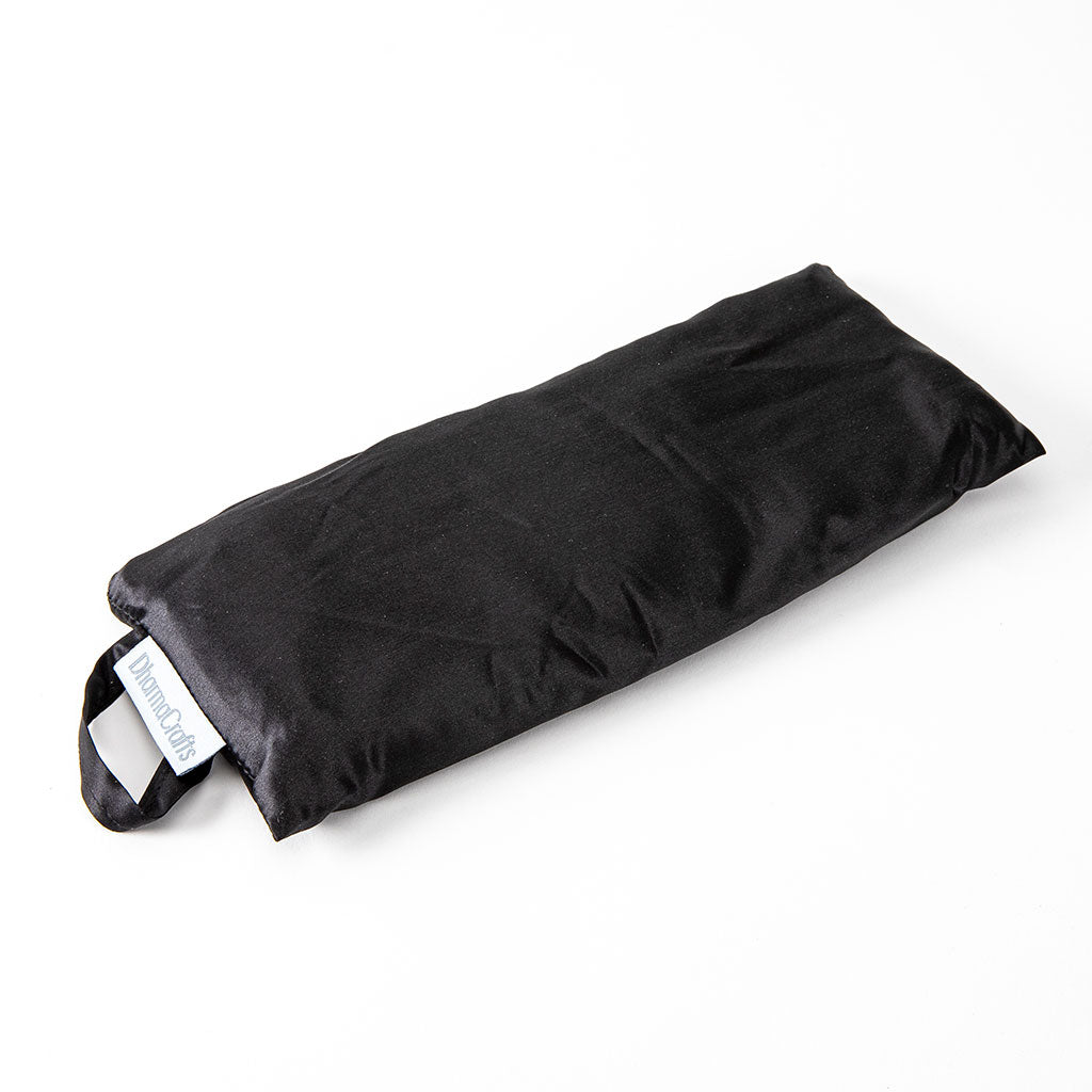 Silk Yoga Eye Pillow in Black