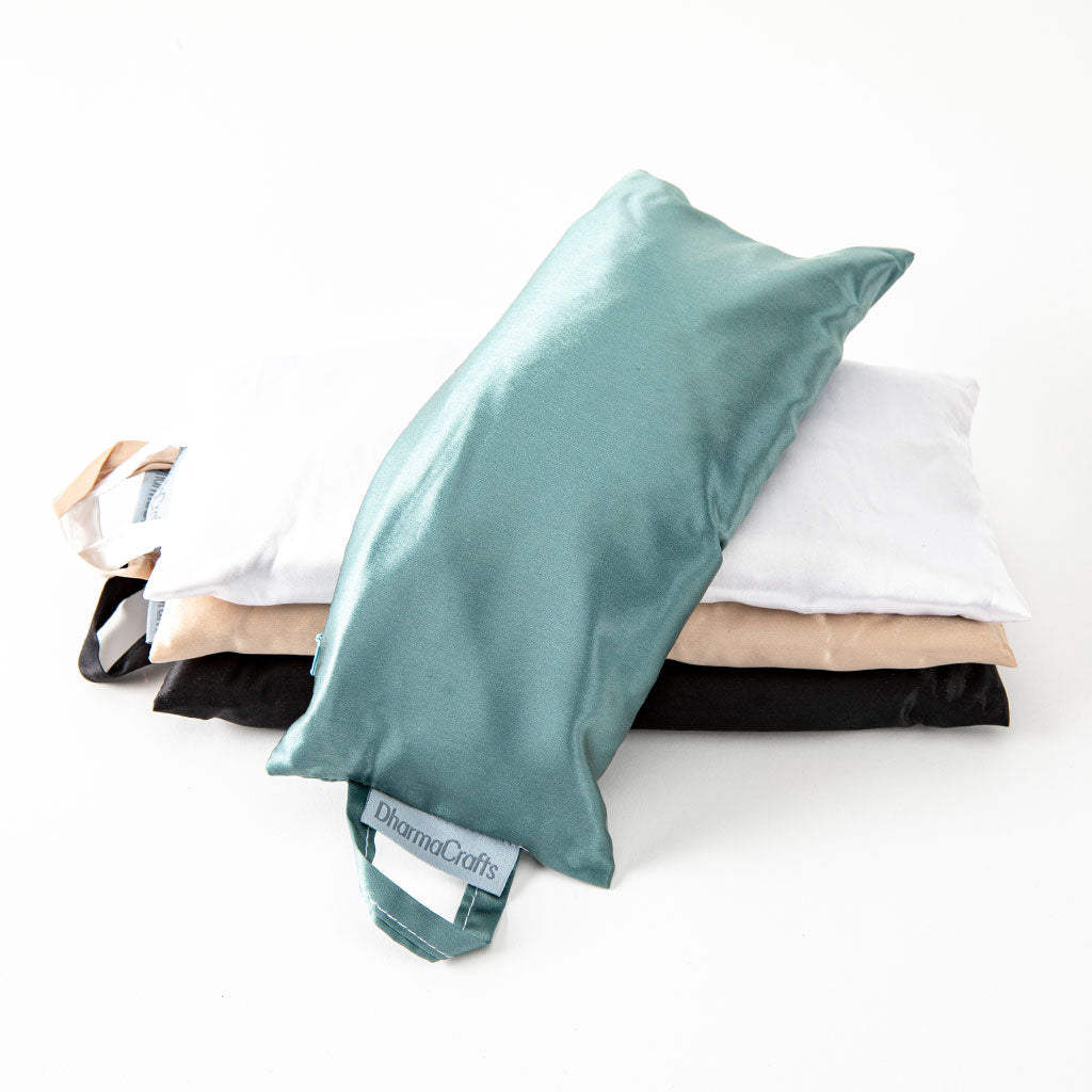 Silk Yoga Eye Pillow in Black