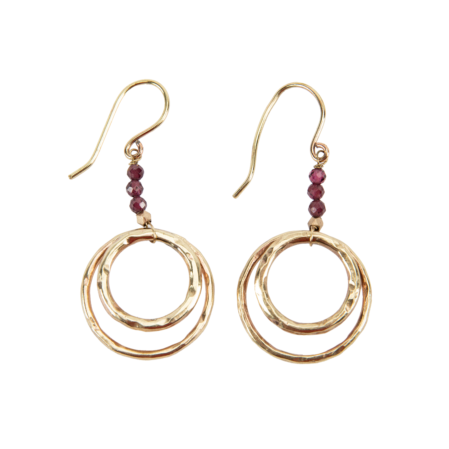 Garnet Dangle Earrings