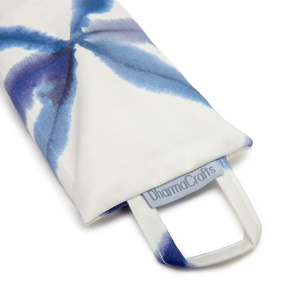 DharmaCrafts Weighted Eye Pillow in Blue Watercolor Geometric