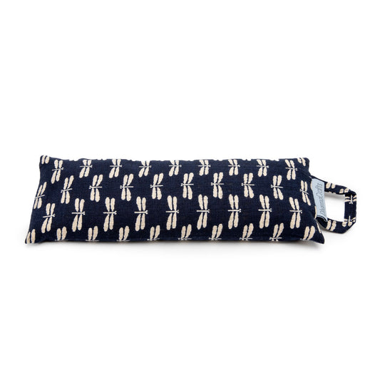 DharmaCrafts Weighted Eye Pillow in Navy Dragonfly Print