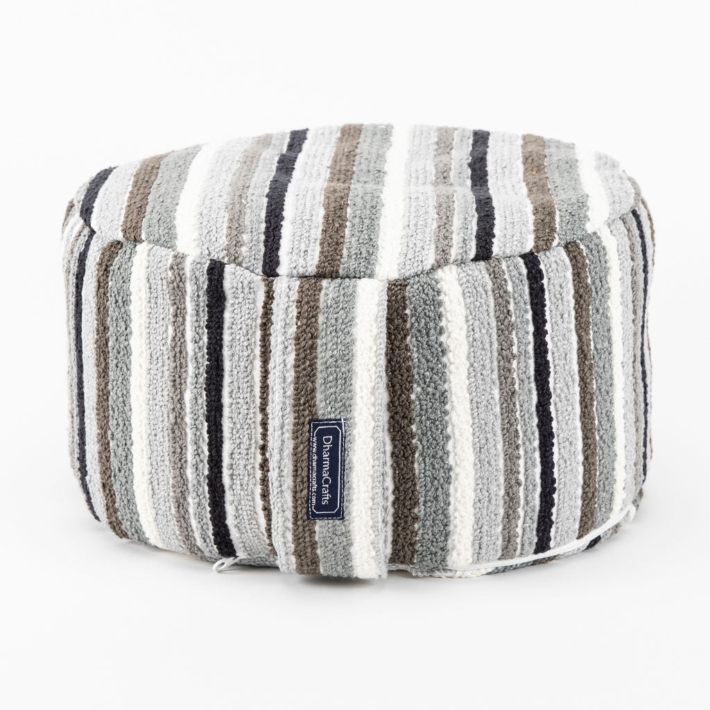 Textured Stripe Buckwheat Hull Zafu - COVER ONLY