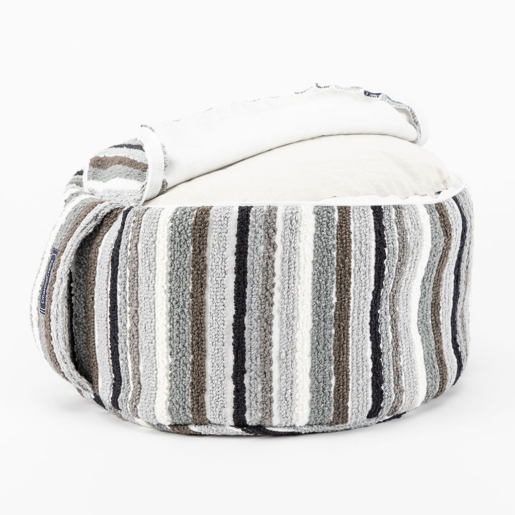 Textured Stripe Buckwheat Hull Zafu - COVER ONLY