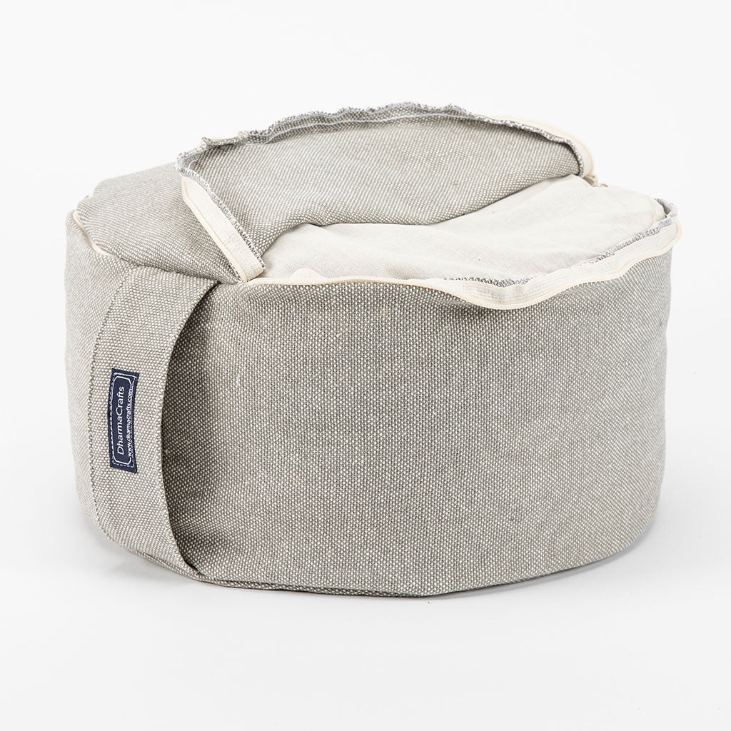 Storm Gray Buckwheat Hull Zafu - COVER ONLY