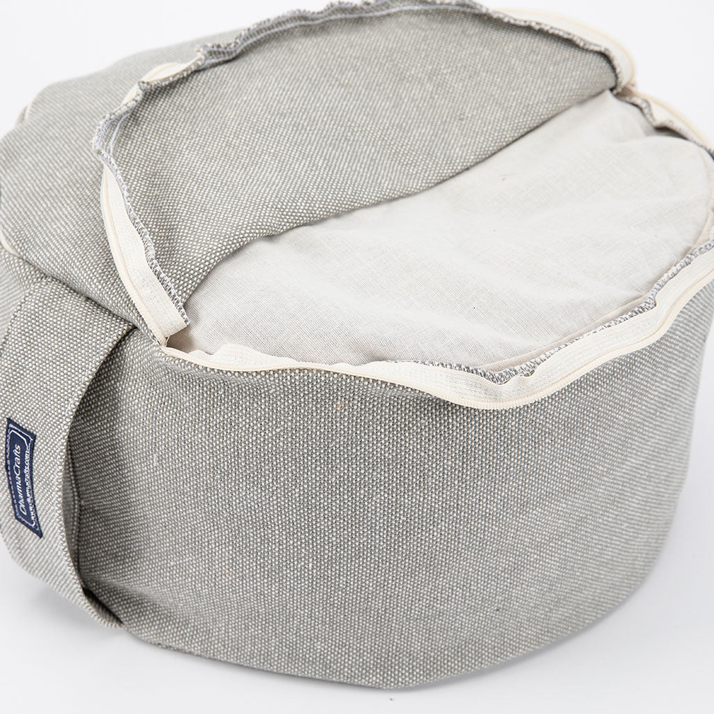 Storm Gray Buckwheat Hull Zafu - COVER ONLY