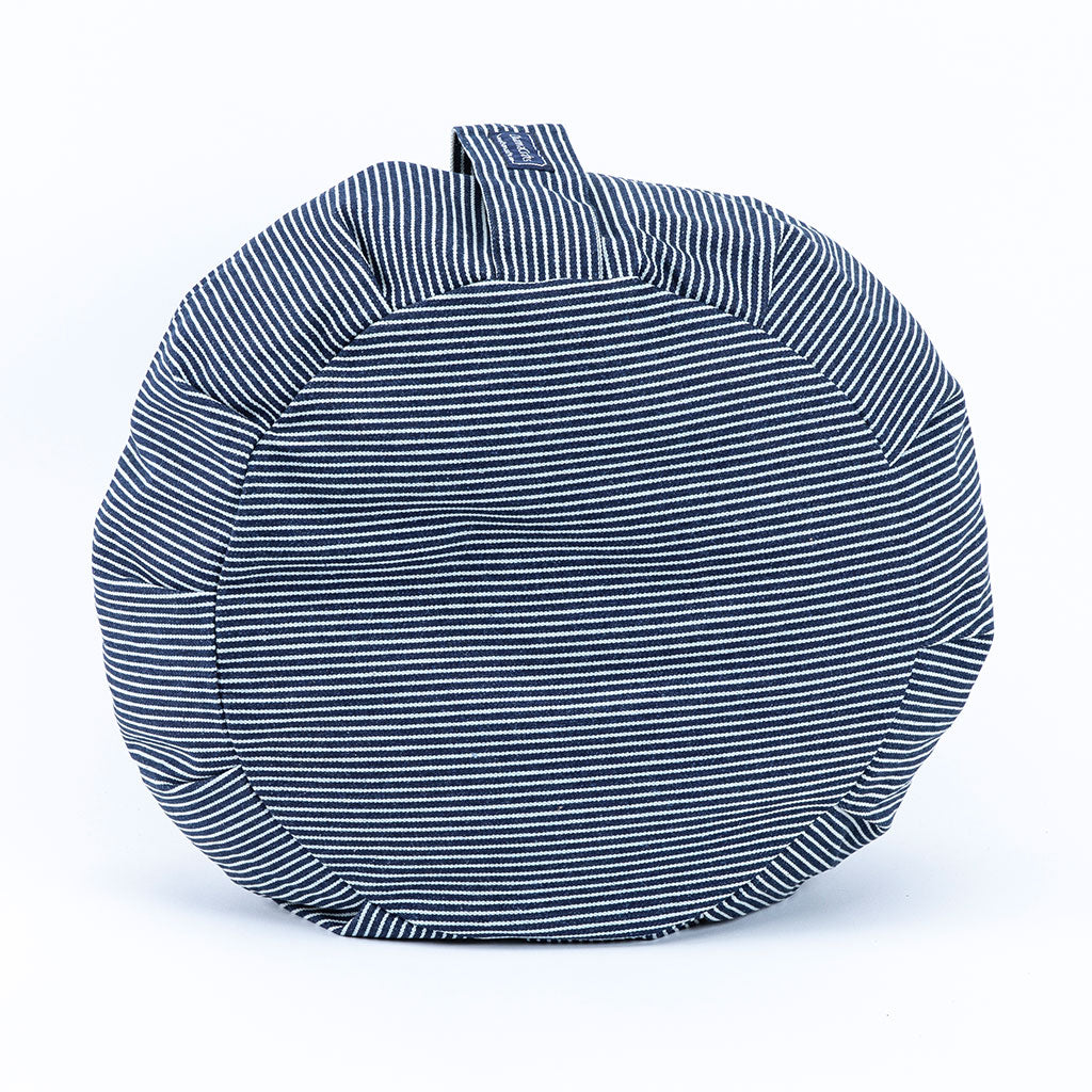 Denim Buckwheat Hull Zafu - COVER ONLY