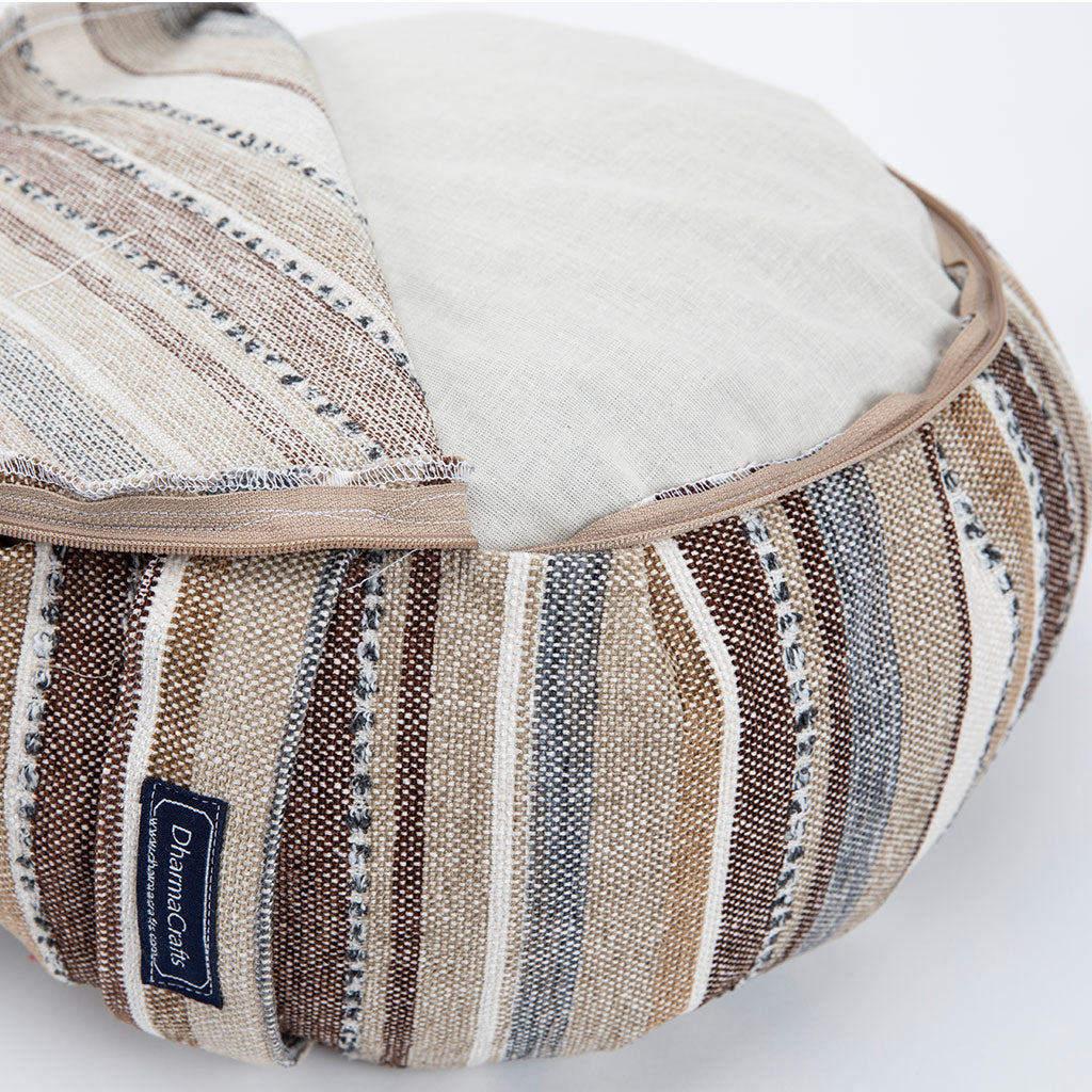 Mineral Stripe Buckwheat Hull Zafu
