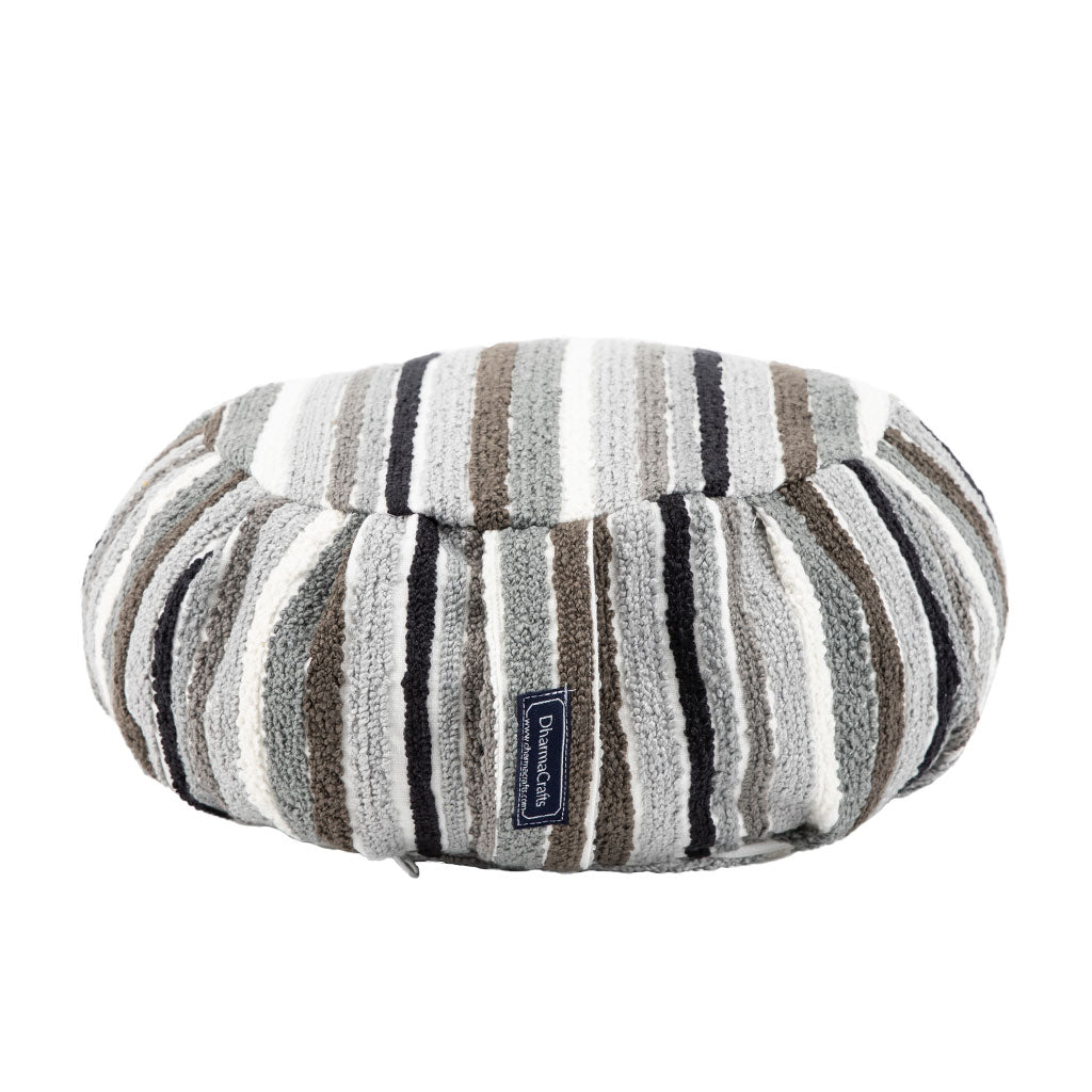 Textured Stripe Buckwheat Hull Zafu