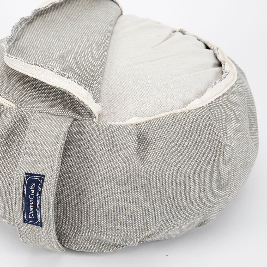 Storm Gray Buckwheat Hull Zafu - COVER ONLY