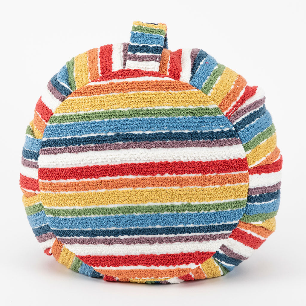 Textured Stripe Buckwheat Hull Zafu - COVER ONLY