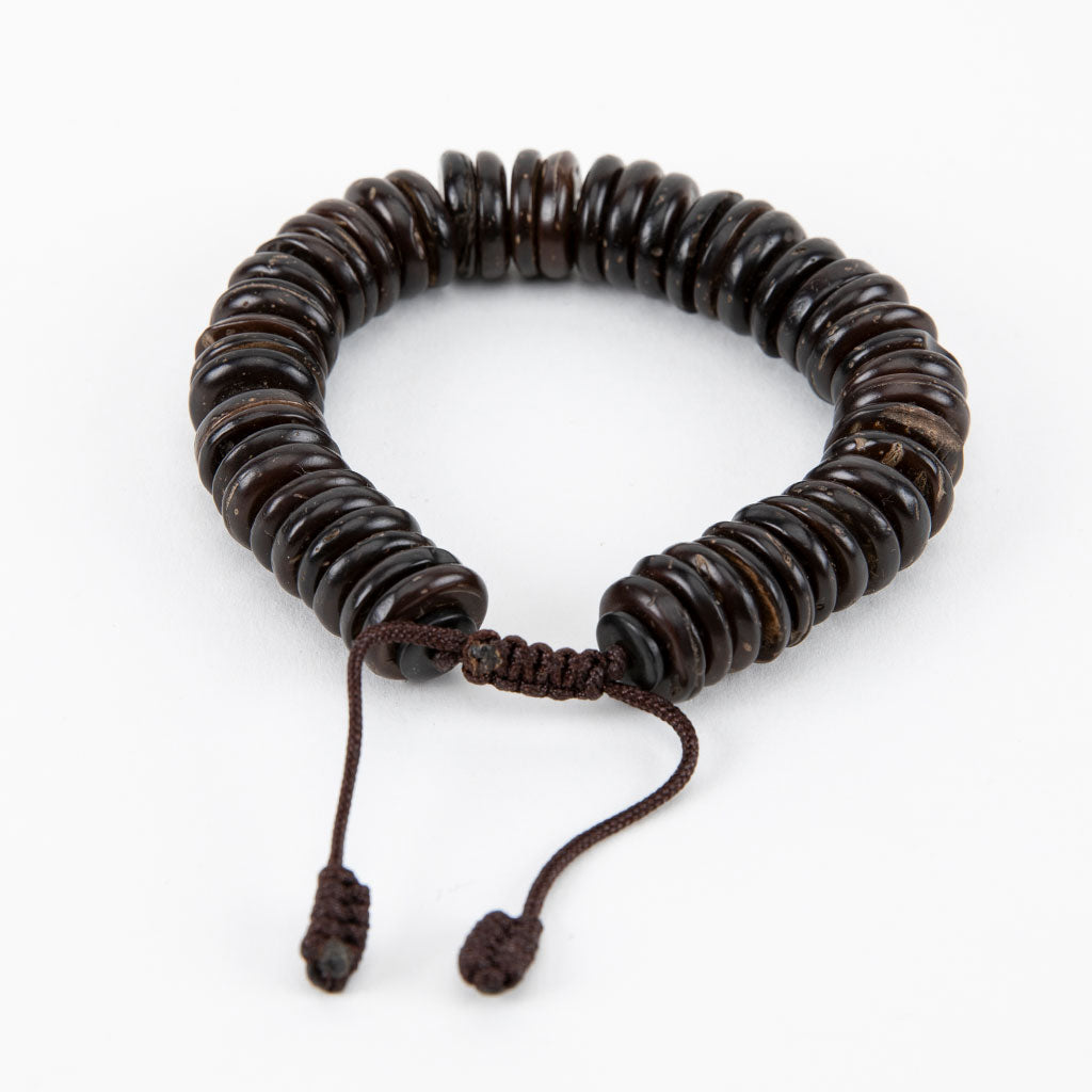 Black Flat Yak Bone Bracelet