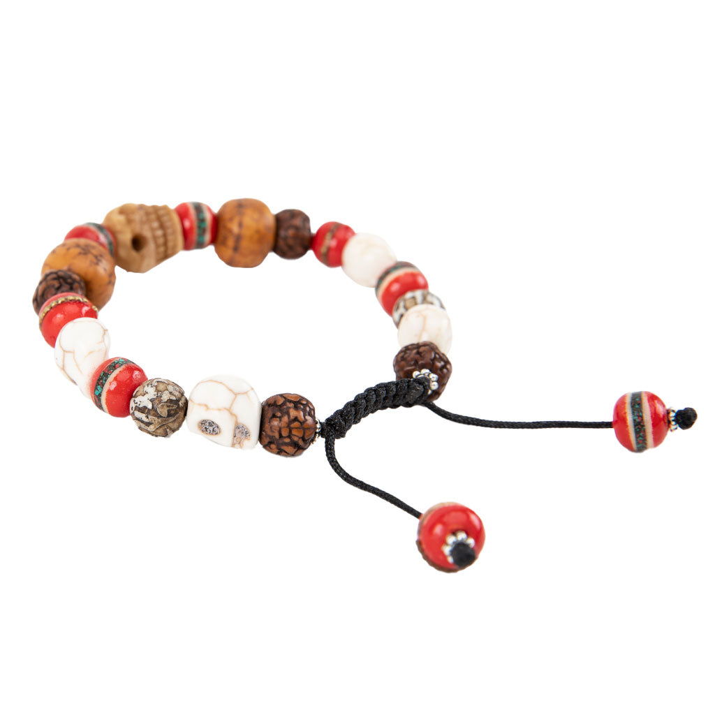 Assorted Tibetan Bead Bracelet