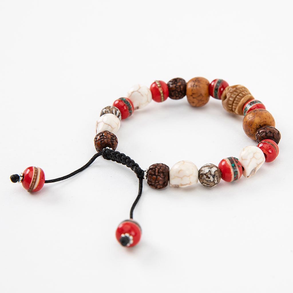 Assorted Tibetan Bead Bracelet