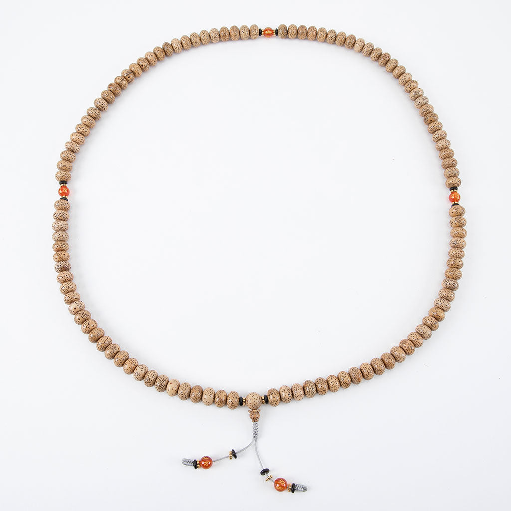 Lotus Seed & Carnelian Mantra Mala