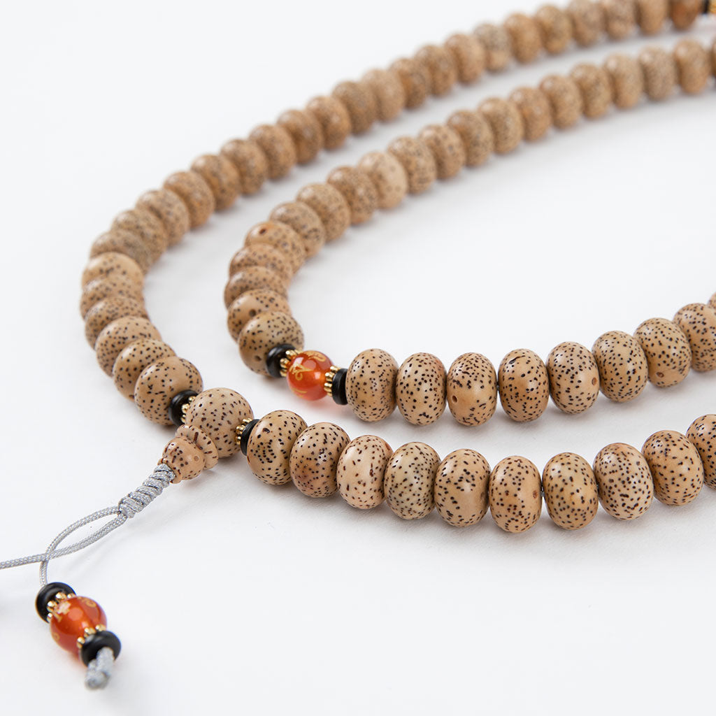 Lotus Seed & Carnelian Mantra Mala