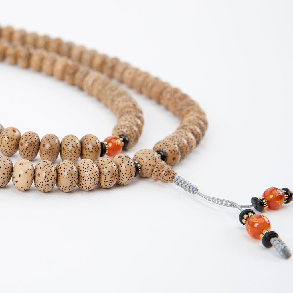 Lotus Seed & Carnelian Mantra Mala