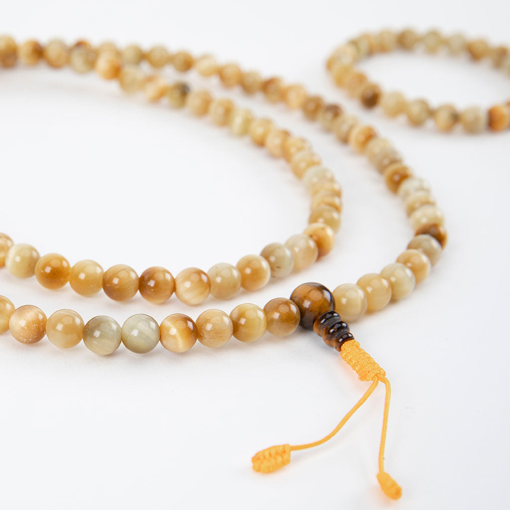 Yellow Tiger's Eye Mala Set
