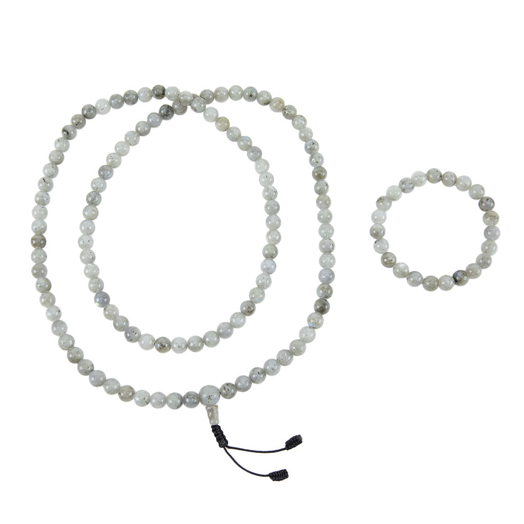 Labradorite Mala Beads Set