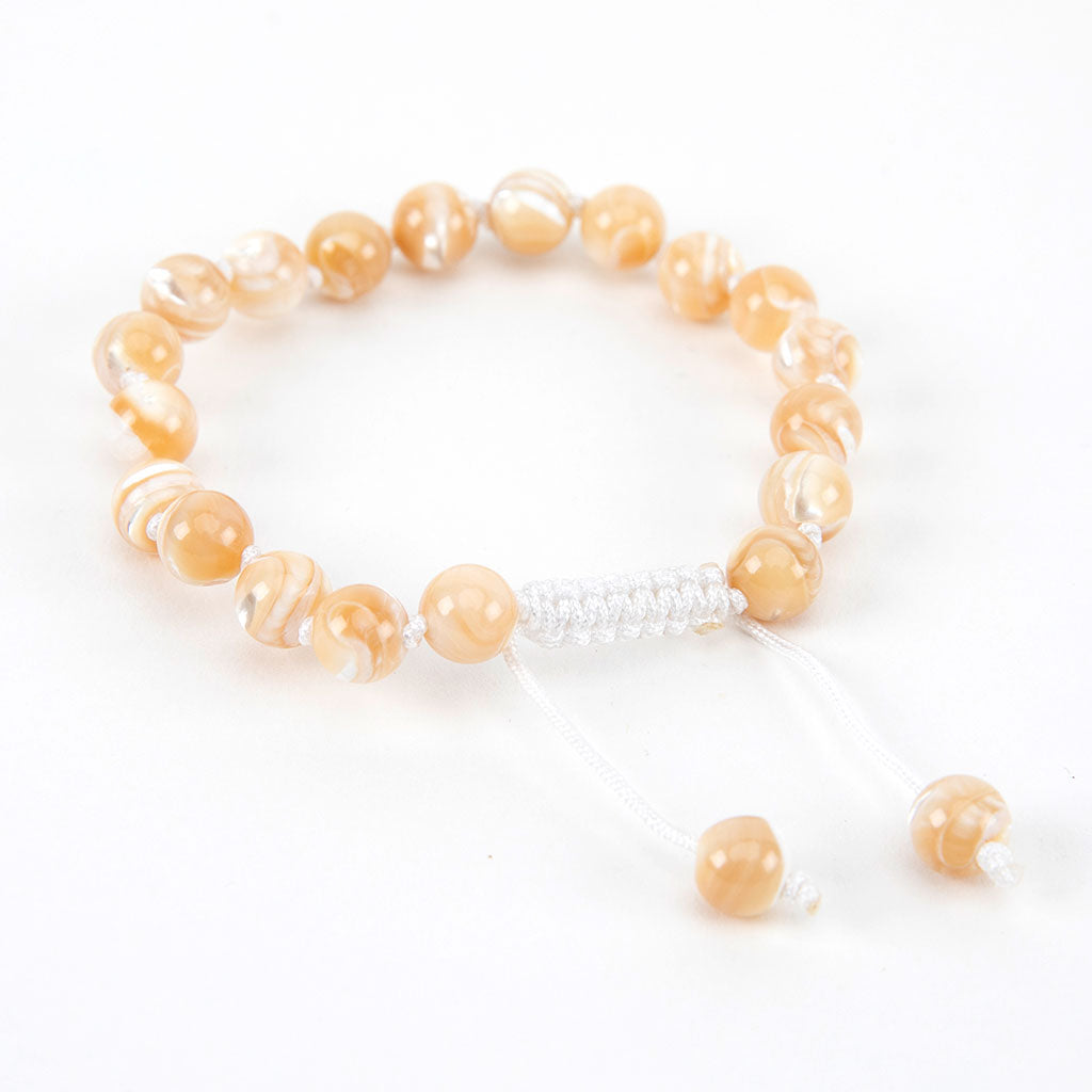 Adjustable Beaded Pearl Bracelet