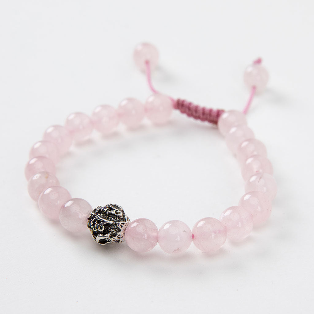 Mantra Rose Quartz Mala Bracelet