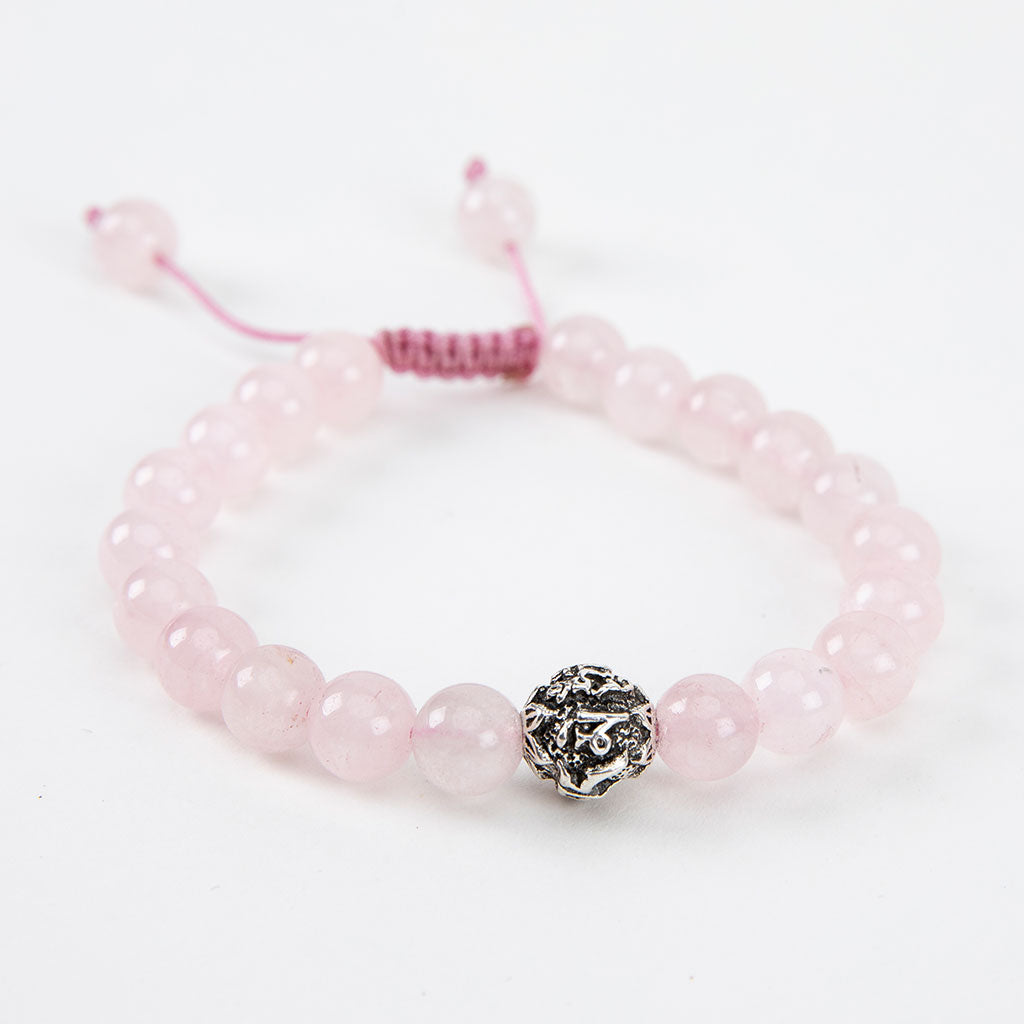 Mantra Rose Quartz Mala Bracelet
