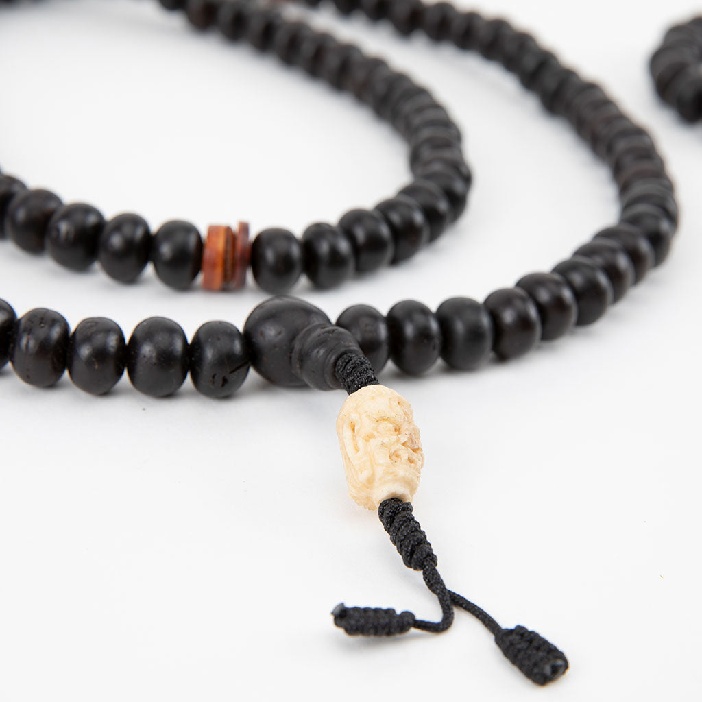 Mahakala, Bone & Bodhi Seed Mala Beads Set
